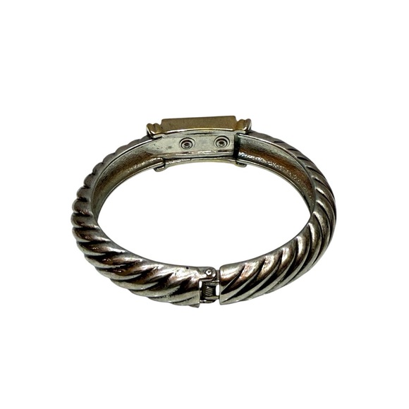 💫Premier Designs Black and Gold Cable Bangle Bracelet - Holiday Gift Ready - Picture 6 of 6